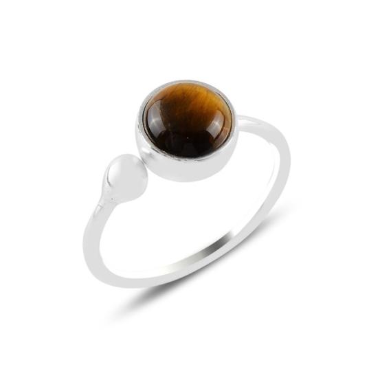 Wholesale Tiger’s Eye Adjustable Size Ring