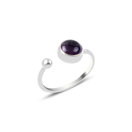 Wholesale Amethyst Adjustable Size Ring