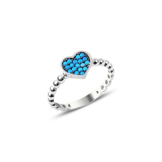 Wholesale Heart Nano Turquoise Ring