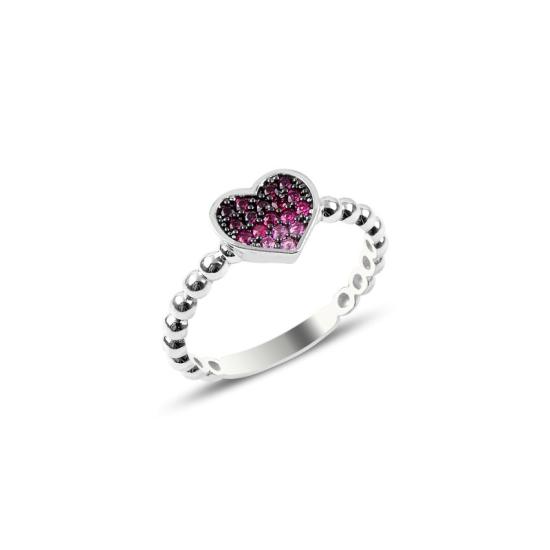 Wholesale Heart Nano Shades of Pink Ring