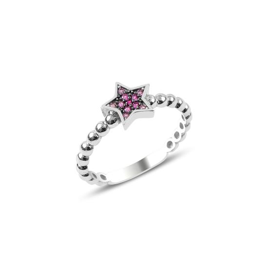 Wholesale Nano Shades of Pink Star Ring