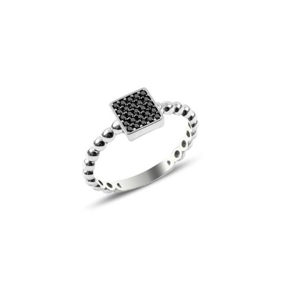 Wholesale Square Black CZ Ring