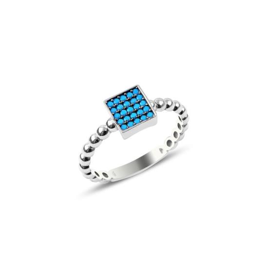 Wholesale Square Nano Turquoise Ring