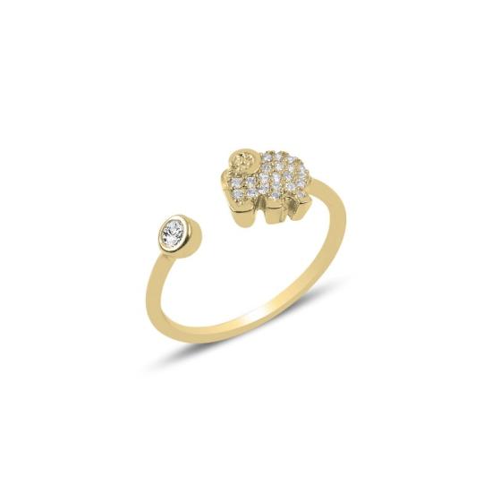 Wholesale CZ Adjustable Size Elephant Ring