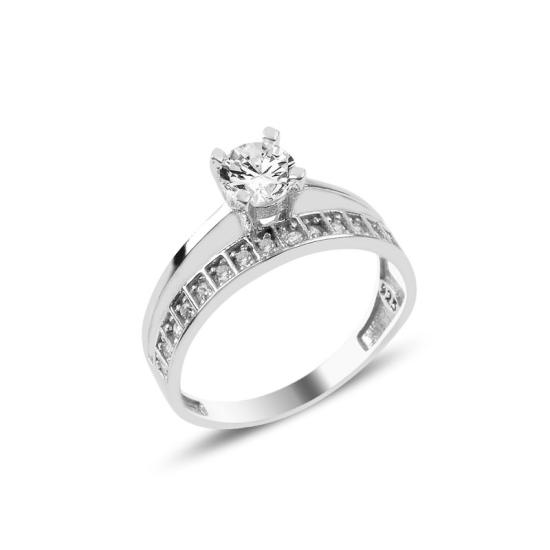 Wholesale Single Row CZ Half Eternity & Solitaire Ring