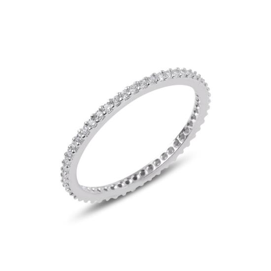 Wholesale Single Row Cz Thin Eternity Ring