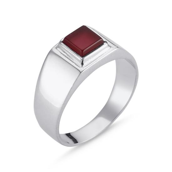 Wholesale Red Agate Men’s Ring