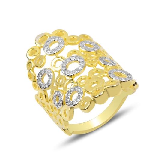 Wholesale CZ Dual Color Ring