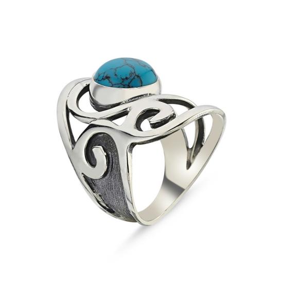 Wholesale Turquoise Stone Handmade Ring