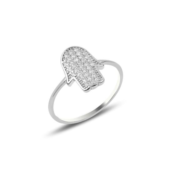 Wholesale CZ Hamsa Ring