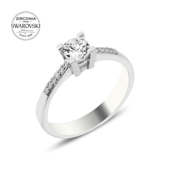 Wholesale Swarovski Zirconia Half Eternity & Solitaire Ring