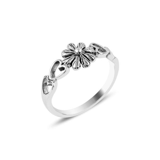 Wholesale Heart & Flower Stoneless Ring