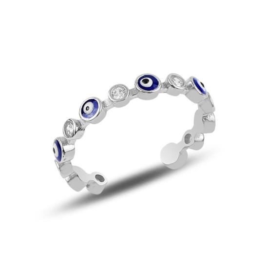 Wholesale Evil Eye & CZ Adjustable Size Ring