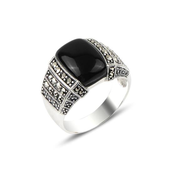 Wholesale Onyx & Marcasite Ring