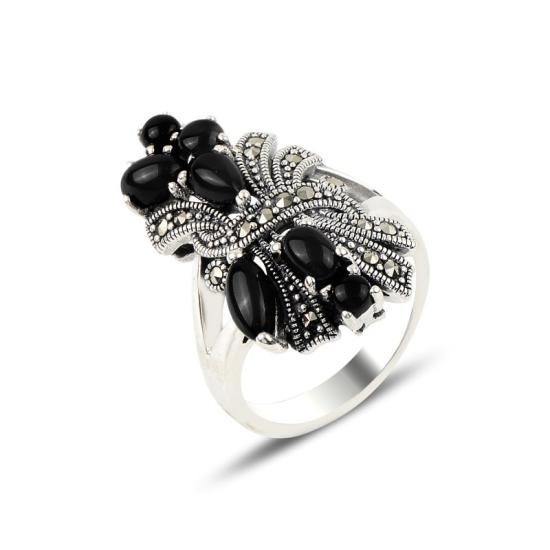 Wholesale Onyx & Marcasite Ring