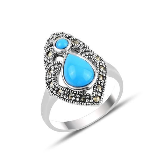 Wholesale Turquoise & Marcasite Ring