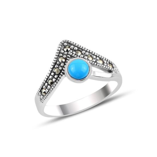 Wholesale Turquoise & Marcasite Ring