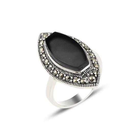 Wholesale Onyx & Marcasite Ring