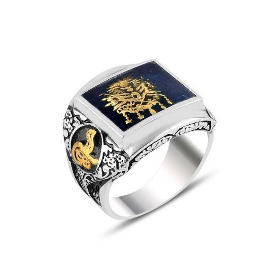 Wholesale Blue Enamel Coat Of Arms Of The Ottoman Empire & Ottoman’s Signature Ring