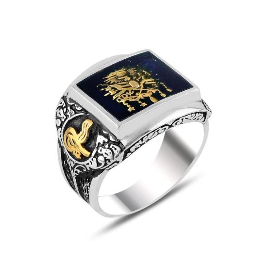 Wholesale Blue Enamel Coat Of Arms Of The Ottoman Empire & Ottoman’s Signature Ring