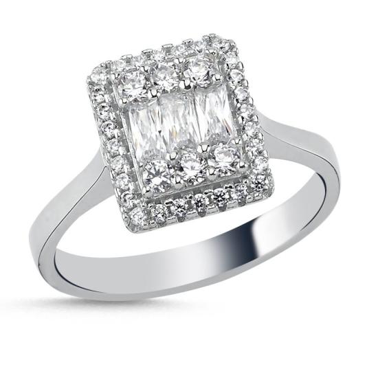 Wholesale Baguette CZ Ring