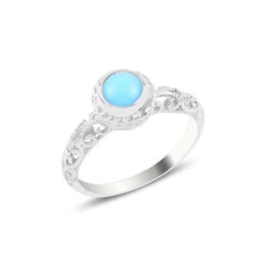 Wholesale Blue CZ Solitaire Ring