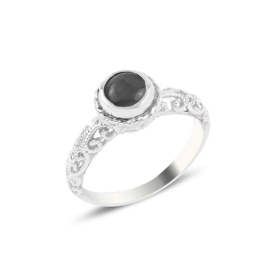 Wholesale Black Cat’s Eye Solitaire Ring