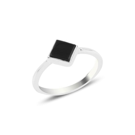 Wholesale Onyx Square Solitaire Ring