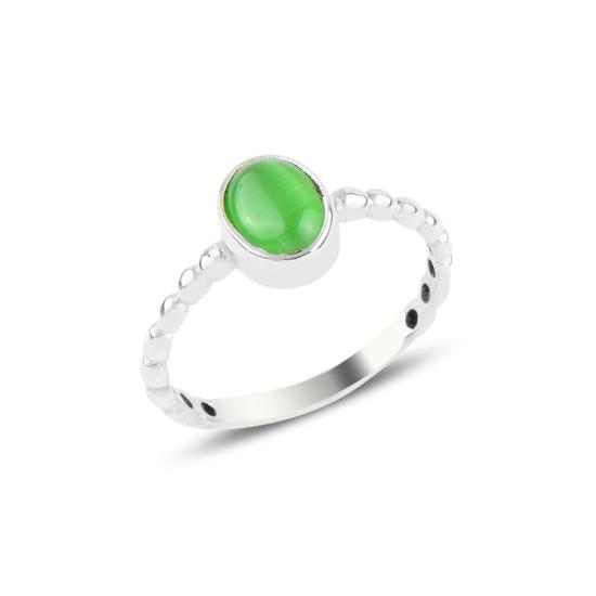 Wholesale Green Cat’s Eye Solitaire Ring