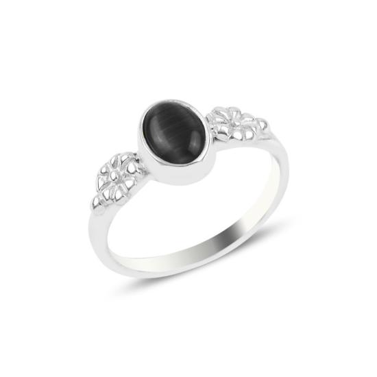 Wholesale Black Cat’s Eye Solitaire Ring