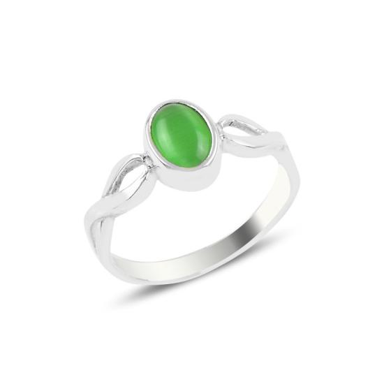 Wholesale Green Cat’s Eye Solitaire Ring