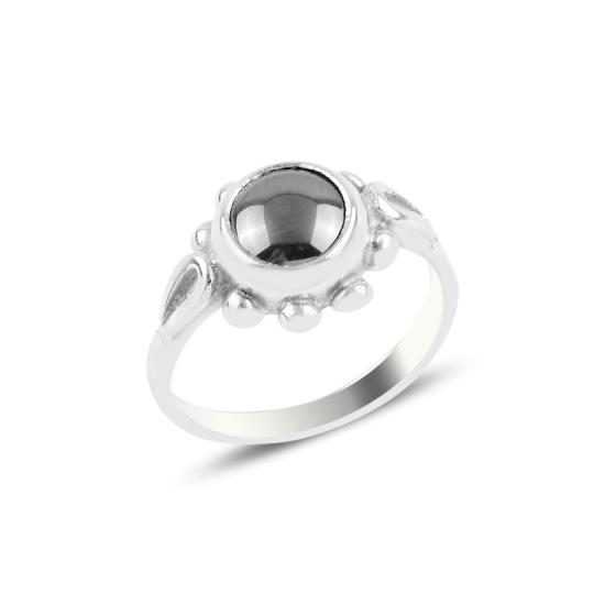 Wholesale Hematite Daisy Solitaire Ring