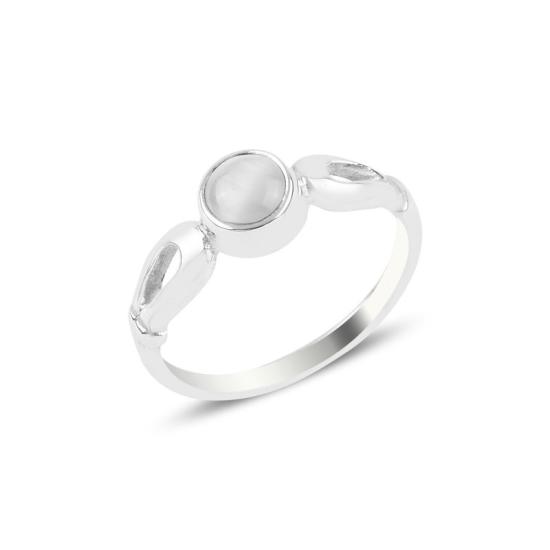 Wholesale White Cat’s Eye Solitaire Ring