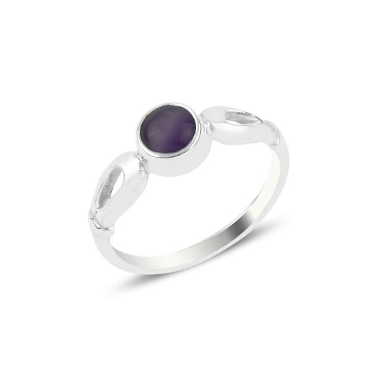 Wholesale Purple Cat’s Eye Solitaire Ring