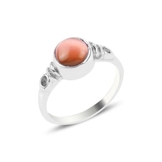 Wholesale Orange Cat’s Eye Solitaire Ring