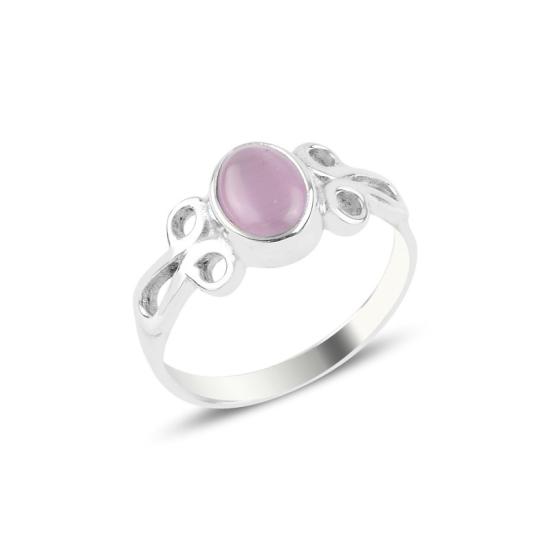 Wholesale Pink Cat’s Eye Solitaire Ring