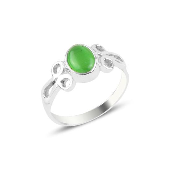 Wholesale Green Cat’s Eye Solitaire Ring