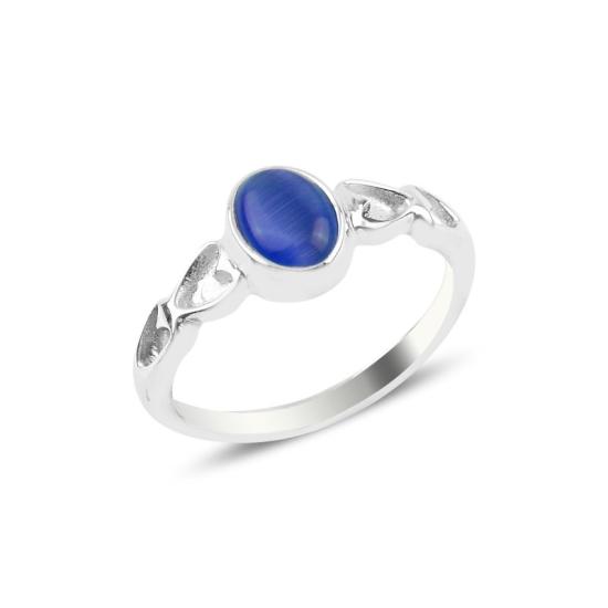 Wholesale Blue Cat’s Eye Solitaire Ring