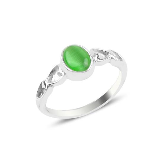 Wholesale Green Cat’s Eye Solitaire Ring