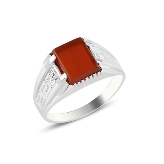 Wholesale Red Agate Men’s Ring