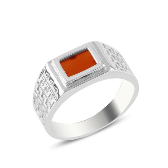 Wholesale Red Agate Men’s Ring