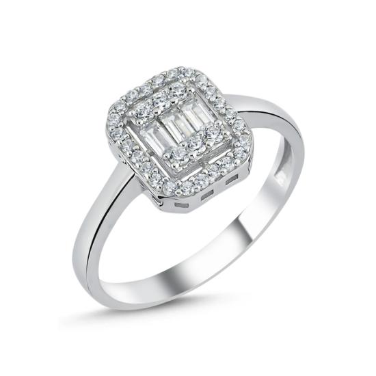 Wholesale Baguette CZ Solitaire Ring