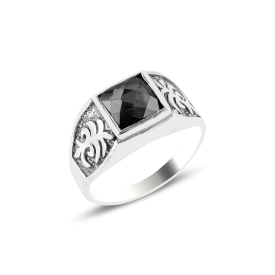 Wholesale Palm Tree Black CZ Ring