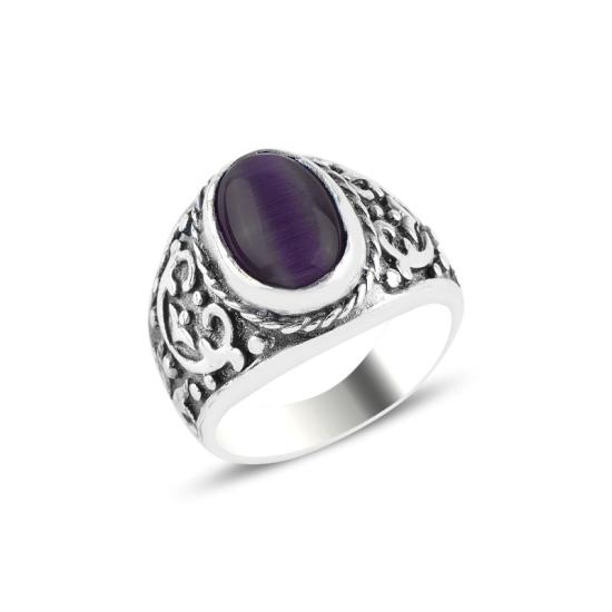 Wholesale Purple Cat’s Eye Ring