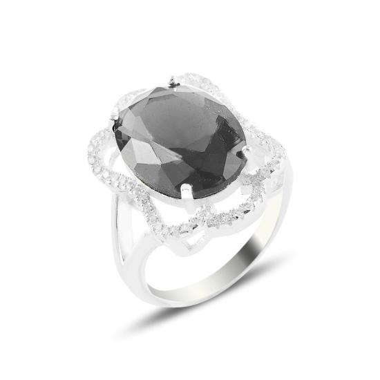 Wholesale Gray CZ Solitaire Ring