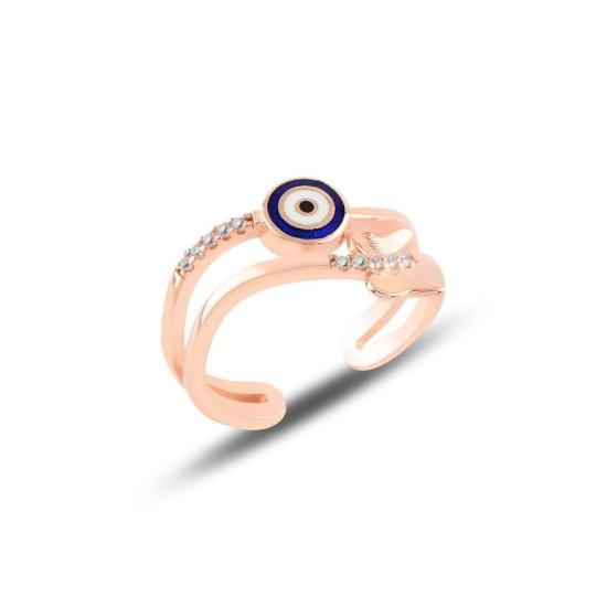 Wholesale Butterfly & Evil Eye CZ Adjustable Size Ring