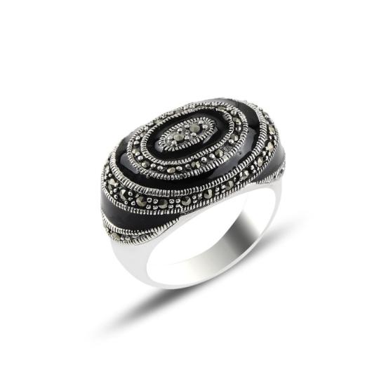 Wholesale Enamel & Marcasite Ring