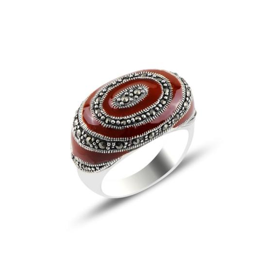 Wholesale Enamel & Marcasite Ring