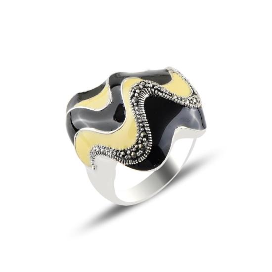 Wholesale Enamel & Marcasite Ring