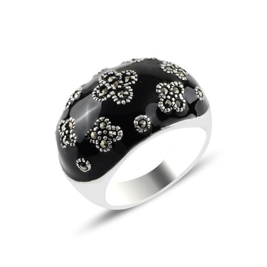 Wholesale Enamel & Marcasite Ring